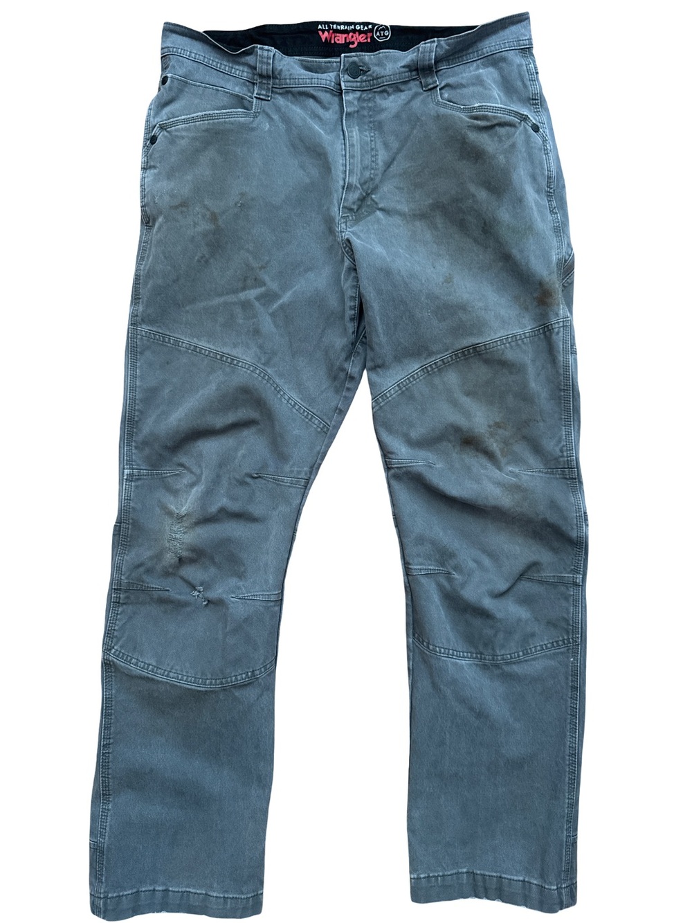 Wrangler ATG Double Knee Pants Men’s Size 36x32 Thrashed Faded Skater Utility